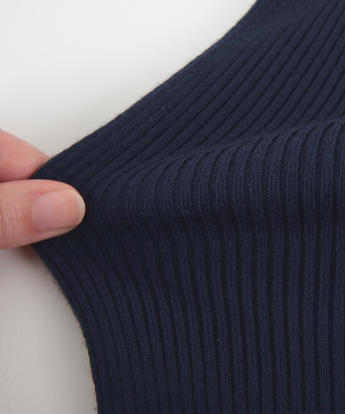 titivate(ティティベイト)の「クルーネック袖口レース2wayリブニット(ニット/セーター・レディース・アイボリー/ネイビー/ブラック・S/M)」の20枚目の写真