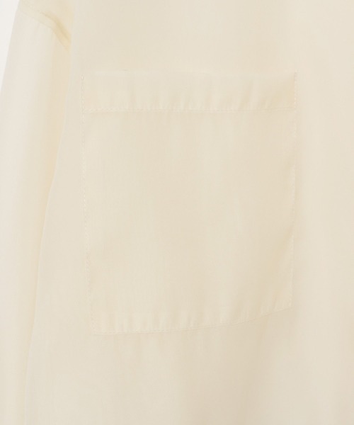 Heather(ヘザー)の「シアーノーカラーシャツ 969877(シャツ/ブラウス・レディース・ブラック/オフホワイト/ブラウン・FREE)」の11枚目の写真