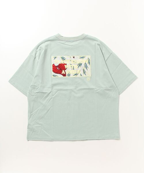 tシャツ 「moyan ecri」メッセージプリントTシャツmessage　illustration Tshirt レディース メンズ moyan ecri>messageワンポイント＆バックプリント パッチ刺繍T