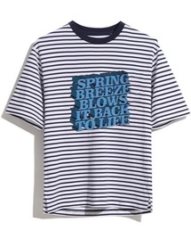 HIPANDA ハイパンダ メンズ ストライプ Tシャツ