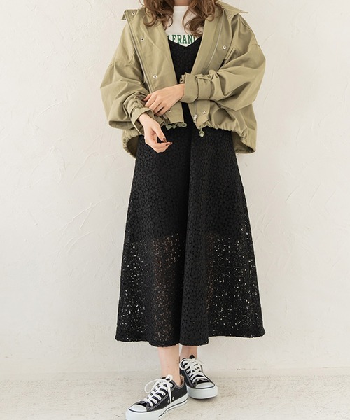 chocomee（チョコミー）の「アースカラーブルゾン/earth color blouson（ブルゾン・レディース・カーキ/アイボリー・FREE）」の8枚目の写真