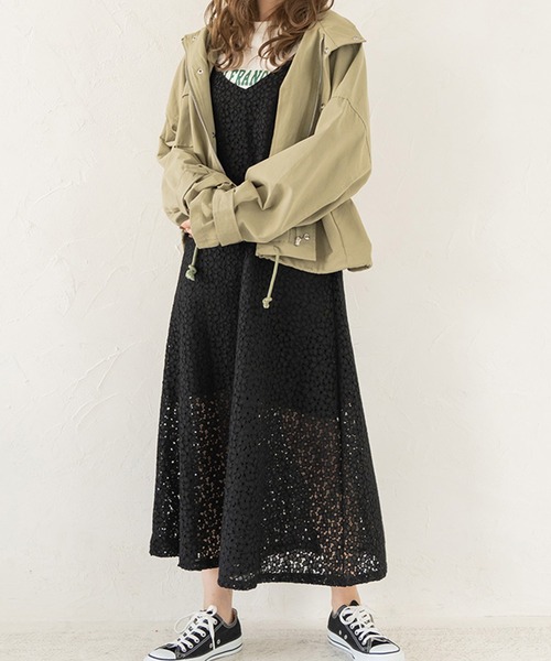 chocomee（チョコミー）の「アースカラーブルゾン/earth color blouson（ブルゾン・レディース・カーキ/アイボリー・FREE）」の12枚目の写真