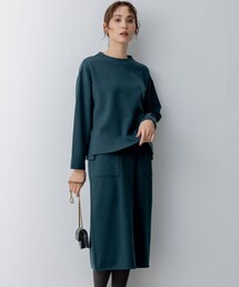 組曲（クミキョク）の「【WEB限定・2SET】ウールジャージーセットアップ（セットアップ・レディース）」