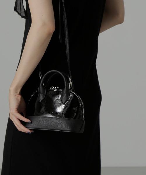 FREE'S MART(フリーズマート)の「切り替えカバーバッグ(ショルダーバッグ・レディース・ホワイト/ブラック/オレンジ・フリ-)」の16枚目の写真