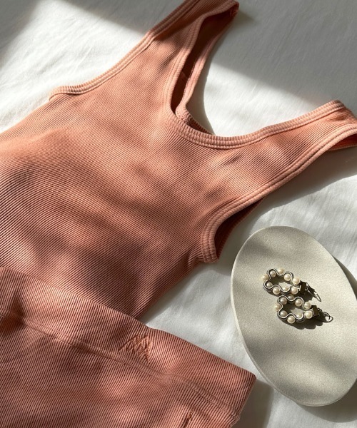 【セール】【WEB限定】[me./ミードット] コットンテレコ パッド付タンクトップ（その他アンダーウェア/インナー）｜me.（ミードット）