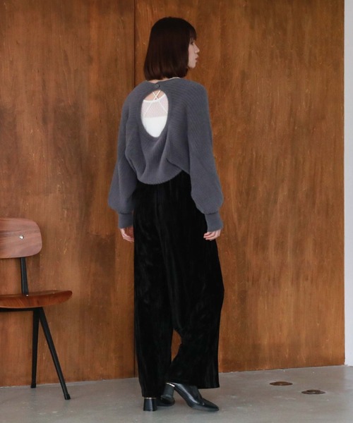 archives（アルシーヴ）の「ベロアイージーパンツ（その他パンツ・レディース・ブラウン/ブルー/ブラック・MEDIUM）」の21枚目の写真
