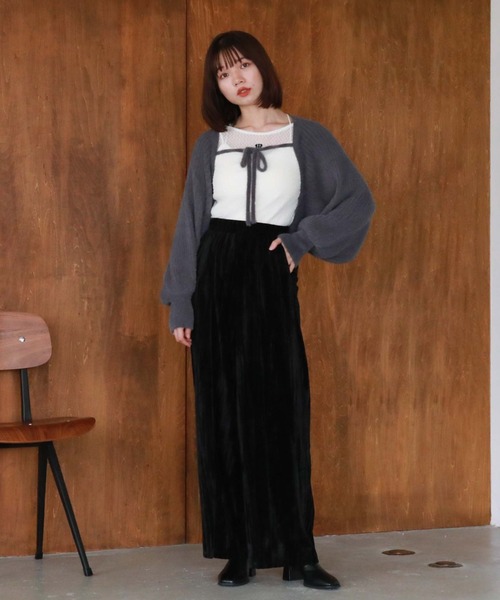 archives（アルシーヴ）の「ベロアイージーパンツ（その他パンツ・レディース・ブラウン/ブルー/ブラック・MEDIUM）」の22枚目の写真