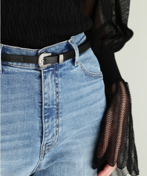 JILL STUART(ジルスチュアート)の「◆ウエスタンベルト(ベルト・レディース・ブラック/グレー・フリ-)」の1枚目の写真