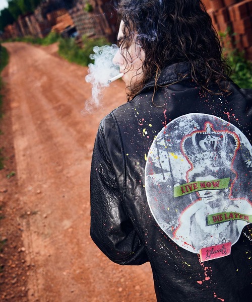 glamb（グラム）の「Anarchy Paint Riders JKT / アナーキーペイント