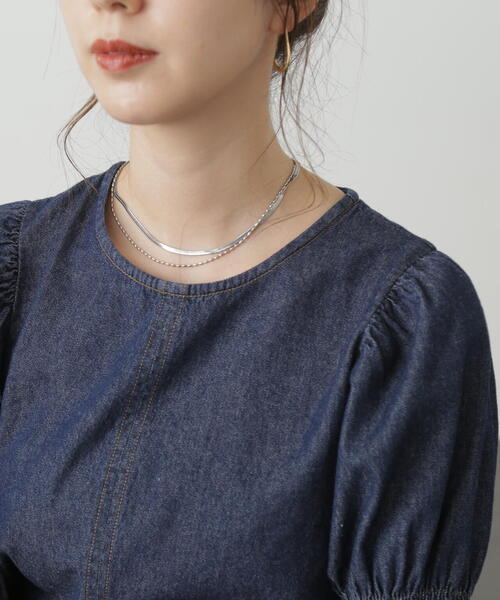 FREE'S MART(フリーズマート)の「ダブルショートネックレス(ネックレス・レディース・ゴールド/シルバー・フリ-)」の13枚目の写真