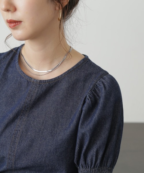 FREE'S MART(フリーズマート)の「ダブルショートネックレス(ネックレス・レディース・ゴールド/シルバー・フリ-)」の2枚目の写真