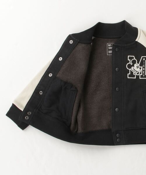 GAP（ギャップ）の「babyGap ディズニー ミッキーマウス バーシティ ジャケット（スタジャン・キッズ・ブラック・12-18M/4 YRS/18-24M/5 YRS/2 YRS/3 YRS）」の3枚目の写真