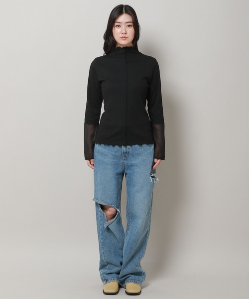 3.3 Field Trip （3.3フィールドトリップ）の「3.3 Field Trip／ソデキリカエ長袖T 2972909（Tシャツ/カットソー・レディース・ブラック/ホワイト・FREE）」の11枚目の写真