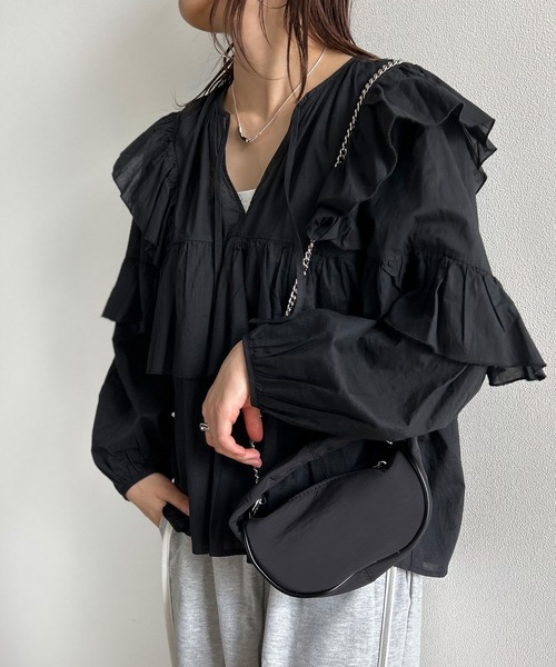 Kotoe(コトエ)の「【2WAY】 ハンドバッグミニ レディース ショルダーバッグ ワンハンドルバッグ(ハンドバッグ・レディース・アイボリー/ブラック/グリーン・FREE)」の17枚目の写真