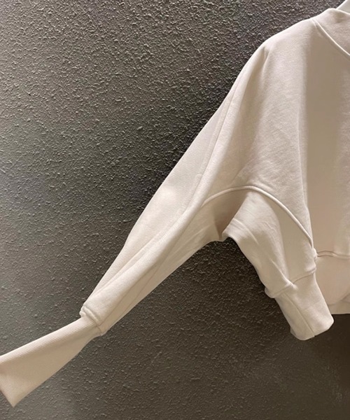 ROOPTOKYO（ループトウキョウ）の「▲Cropped Design Sweatshirts / クロップド デザインスウェット トレーナー（スウェット・レディース・ホワイト/グレー・FREE）」の15枚目の写真