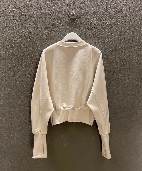 ROOPTOKYO（ループトウキョウ）の「▲Cropped Design Sweatshirts / クロップド デザインスウェット トレーナー（スウェット・レディース・ホワイト/グレー・FREE）」の13枚目の写真