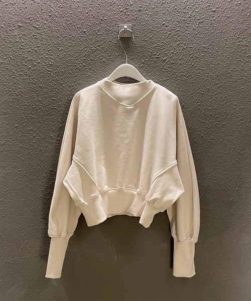 ROOPTOKYO（ループトウキョウ）の「▲Cropped Design Sweatshirts / クロップド デザインスウェット トレーナー（スウェット・レディース・ホワイト/グレー・FREE）」の12枚目の写真