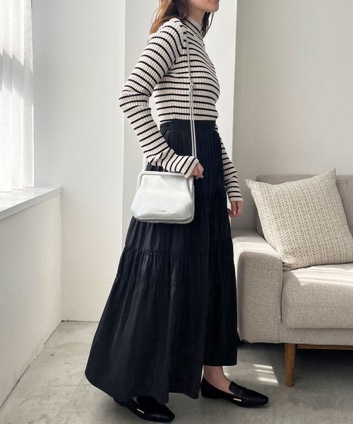 GeeRA（ジーラ）の「がま口ミニショルダー（ショルダーバッグ・レディース・アイボリー/ブラック/シルバー/ライトグリーン・FREE）」の9枚目の写真