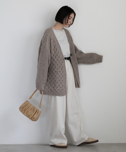select MOCA(セレクトモカ)の「2WAYギャザーミニバッグ(ハンドバッグ・レディース・ライトベージュ/オリーブ/ブラック・FREE)」の5枚目の写真