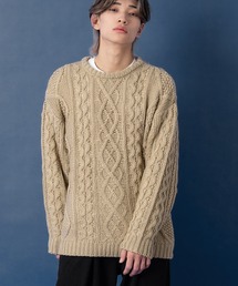 NULL（ヌル）の「【NULL】アラン編み フィッシャーマンズニット（ニット/セーター）」