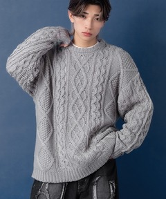 KIDILL/キディル】Oversized Mesh Knit Pullover KIDILL × rurumu