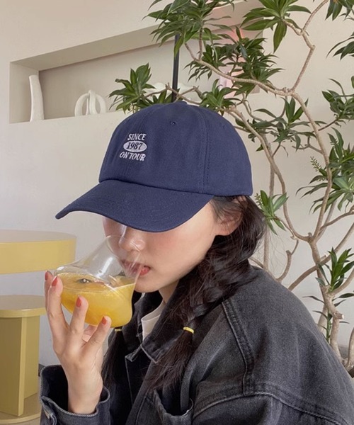 ROOPTOKYO(ループトウキョウ)の「▲one point retro cap/ワンポイント レトロキャップ ベースボールキャップ(キャップ・メンズ・ベージュ/ネイビー/ブラック/グリーン・FREE)」の4枚目の写真