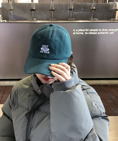 ROOPTOKYO(ループトウキョウ)の「▲one point retro cap/ワンポイント レトロキャップ ベースボールキャップ(キャップ・メンズ・ベージュ/ネイビー/ブラック/グリーン・FREE)」の3枚目の写真