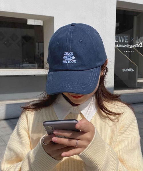 ROOPTOKYO(ループトウキョウ)の「▲one point retro cap/ワンポイント レトロキャップ ベースボールキャップ(キャップ・メンズ・ベージュ/ネイビー/ブラック/グリーン・FREE)」の10枚目の写真