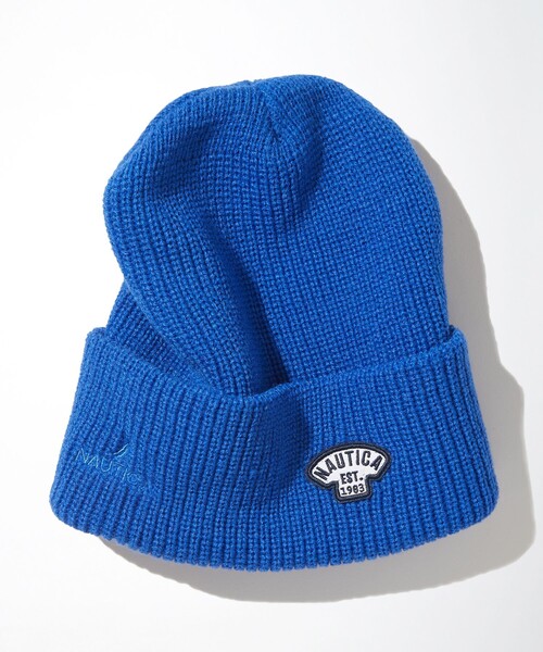 NAUTICA（ノーティカ）の「NAUTICA/ノーティカ Small Patch Logo Knit Beanie/スモールパッチ ロゴ ニットビーニー（ニットキャップ/ビーニー・メンズ・オフホワイト/ブルー/ブラック/オリーブ/ワインレッド/ネイビー・ﾌﾘ-）」の14枚目の写真