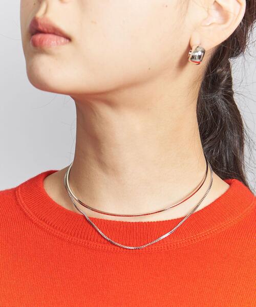 BEAUTY&YOUTH UNITED ARROWS（ビューティーアンドユースユナイテッドアローズ）の「チェーン メタル ダブル チョーカー（チョーカー・レディース・シルバー/ゴールド・FREE）」の2枚目の写真