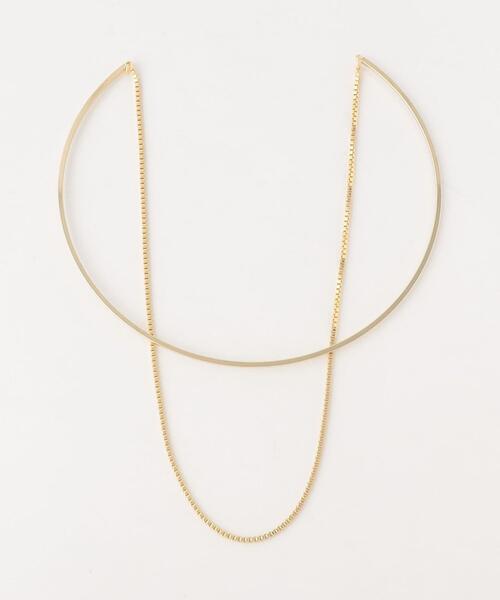 BEAUTY&YOUTH UNITED ARROWS（ビューティーアンドユースユナイテッドアローズ）の「チェーン メタル ダブル チョーカー（チョーカー・レディース・シルバー/ゴールド・FREE）」の6枚目の写真