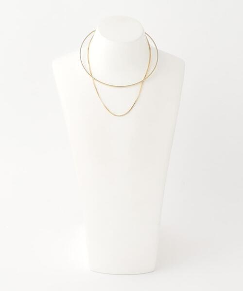 BEAUTY&YOUTH UNITED ARROWS（ビューティーアンドユースユナイテッドアローズ）の「チェーン メタル ダブル チョーカー（チョーカー・レディース・シルバー/ゴールド・FREE）」の9枚目の写真