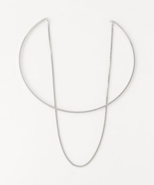 BEAUTY&YOUTH UNITED ARROWS（ビューティーアンドユースユナイテッドアローズ）の「チェーン メタル ダブル チョーカー（チョーカー・レディース・シルバー/ゴールド・FREE）」の10枚目の写真