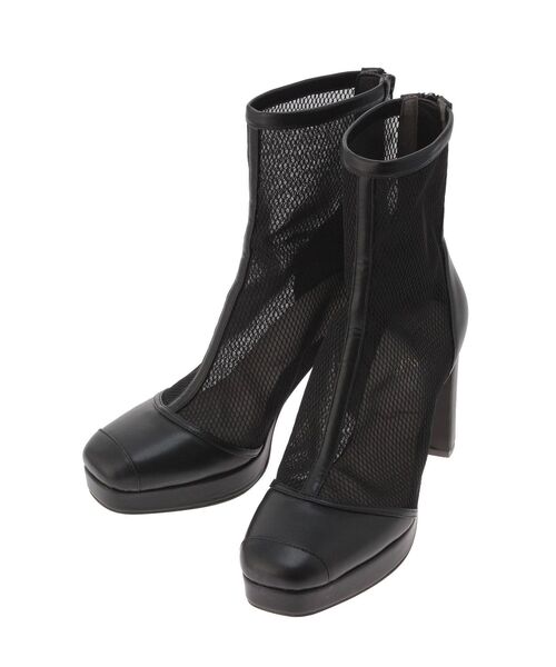 dazzlin（ダズリン）の「シアーショートブーツ（ブーツ・レディース・アイボリー/ブラック・MEDIUM/LARGE）」の19枚目の写真