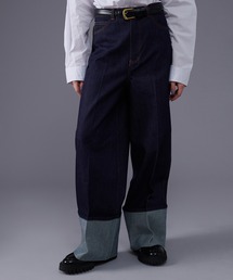 ONCILY | ROLL UP DENIM WIDE PANTS / ロールアップデニムワイドパンツ(デニムパンツ)