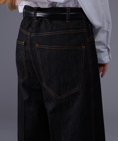 ONCILY（オンシェリー）の「ROLL UP DENIM WIDE PANTS / ロール