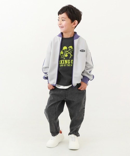 devirock（デビロック）の「撥水 とにかく軽い コートスニーカー（スニーカー・キッズ・ライラック/オフホワイト/ブラック・17.0cm/23.0cm/19.0cm/21.0cm/20.0cm/18.0cm/22.0cm/24.0cm）」の6枚目の写真