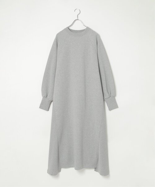 notch.(ノッチ)の「裏起毛テレコ切り替えラグランワンピース(ワンピース・レディース・ブラック/オフホワイト/グレー・M)」の16枚目の写真