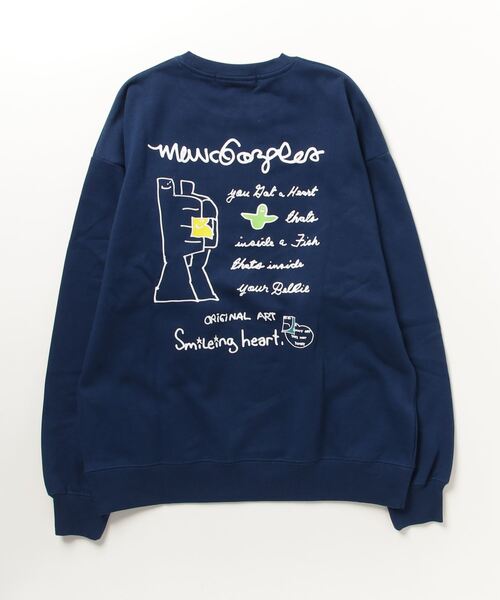 Mark Gonzales(マーク・ゴンザレス)の「【WEB・直営店限定】MARK GONZALES ARTWORK COLLECTION(マーク ゴンザレス)バックプリントクルーネックプルオーバー 2type 5colors(スウェット・メンズ・ブラック系2/ホワイト系2/ネイビー系1/グレー系2/ベージュ系2/グレー系1/ネイビー系2/ホワイト系1/ブラック系1/ベージュ系1・XL/M/L)」の15枚目の写真