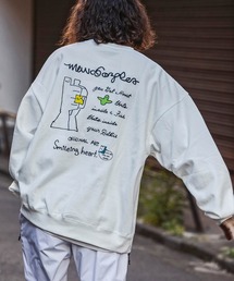 Mark Gonzales | 【WEB・直営店限定】MARK GONZALES ARTWORK COLLECTION(マーク ゴンザレス)バックプリントクルーネックプルオーバー 2type 5colors(スウェット)