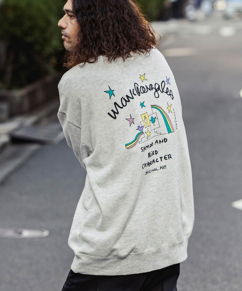 Mark Gonzales(マーク・ゴンザレス)の「【WEB・直営店限定】MARK GONZALES ARTWORK COLLECTION(マーク ゴンザレス)バックプリントクルーネックプルオーバー 2type 5colors(スウェット・メンズ・ブラック系2/ホワイト系2/ネイビー系1/グレー系2/ベージュ系2/グレー系1/ネイビー系2/ホワイト系1/ブラック系1/ベージュ系1・XL/M/L)」の5枚目の写真