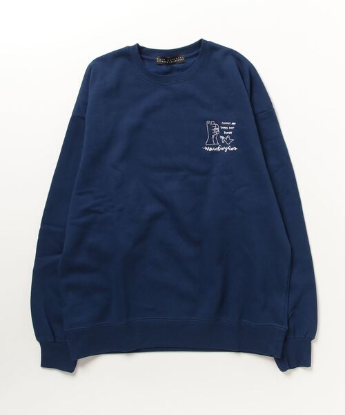 Mark Gonzales(マーク・ゴンザレス)の「【WEB・直営店限定】MARK GONZALES ARTWORK COLLECTION(マーク ゴンザレス)バックプリントクルーネックプルオーバー 2type 5colors(スウェット・メンズ・ブラック系2/ホワイト系2/ネイビー系1/グレー系2/ベージュ系2/グレー系1/ネイビー系2/ホワイト系1/ブラック系1/ベージュ系1・XL/M/L)」の16枚目の写真