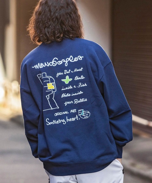Mark Gonzales(マーク・ゴンザレス)の「【WEB・直営店限定】MARK GONZALES ARTWORK COLLECTION(マーク ゴンザレス)バックプリントクルーネックプルオーバー 2type 5colors(スウェット・メンズ・ブラック系2/ホワイト系2/ネイビー系1/グレー系2/ベージュ系2/グレー系1/ネイビー系2/ホワイト系1/ブラック系1/ベージュ系1・XL/M/L)」の11枚目の写真