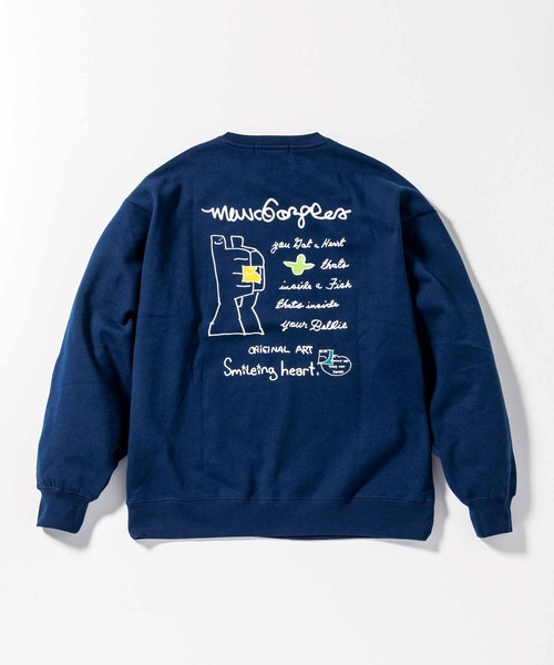 Mark Gonzales(マーク・ゴンザレス)の「【WEB・直営店限定】MARK GONZALES ARTWORK COLLECTION(マーク ゴンザレス)バックプリントクルーネックプルオーバー 2type 5colors(スウェット・メンズ・ブラック系2/ホワイト系2/ネイビー系1/グレー系2/ベージュ系2/グレー系1/ネイビー系2/ホワイト系1/ブラック系1/ベージュ系1・XL/M/L)」の13枚目の写真