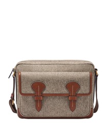 FOSSIL | フォッシル クーリエバッグ メンズ ファブリック グレー 11インチのiPad収納可 MBG9626020(ショルダーバッグ)