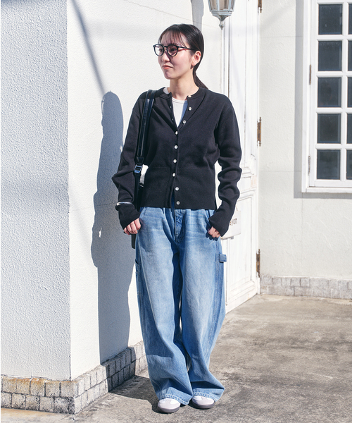 JOURNAL STANDARD（ジャーナルスタンダード）の「コンパクトカーディガン（カーディガン/ボレロ・レディース・イエロー/ブラック/ホワイト系その他・FREE）」の4枚目の写真