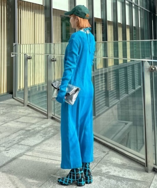 mici（ミチ）の「(mici)レイヤードリブニットワンピース（ワンピース・レディース・ブラック/ブルー・FREE）」の21枚目の写真