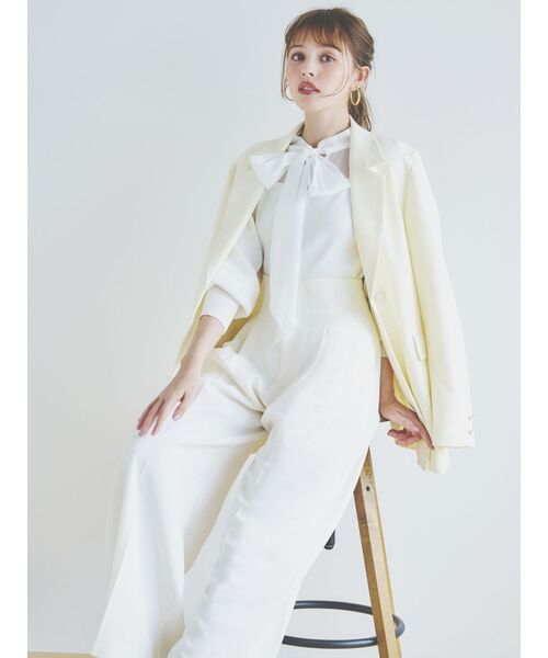 【セール】ベルト付きテーラードジャケット（テーラードジャケット）｜dazzlin（ダズリン）