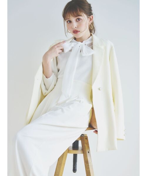 【セール】ベルト付きテーラードジャケット（テーラードジャケット）｜dazzlin（ダズリン）