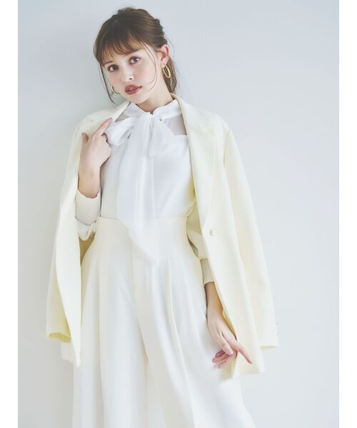 【セール】ベルト付きテーラードジャケット（テーラードジャケット）｜dazzlin（ダズリン）